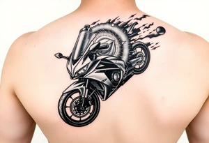 Honda cbr600rr flying thru gods eye nebula tattoo idea