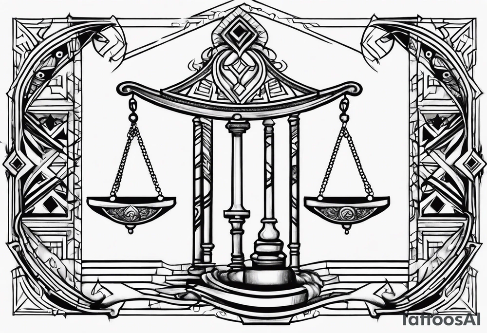 Libra and leo tattoo idea