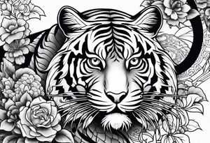 chinesische Mauer mit Tiger Ratte und schlange tattoo idea