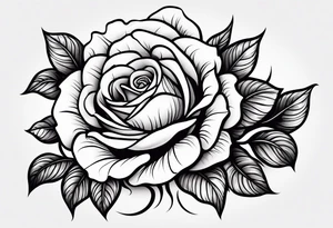 Sexy rose tattoo idea