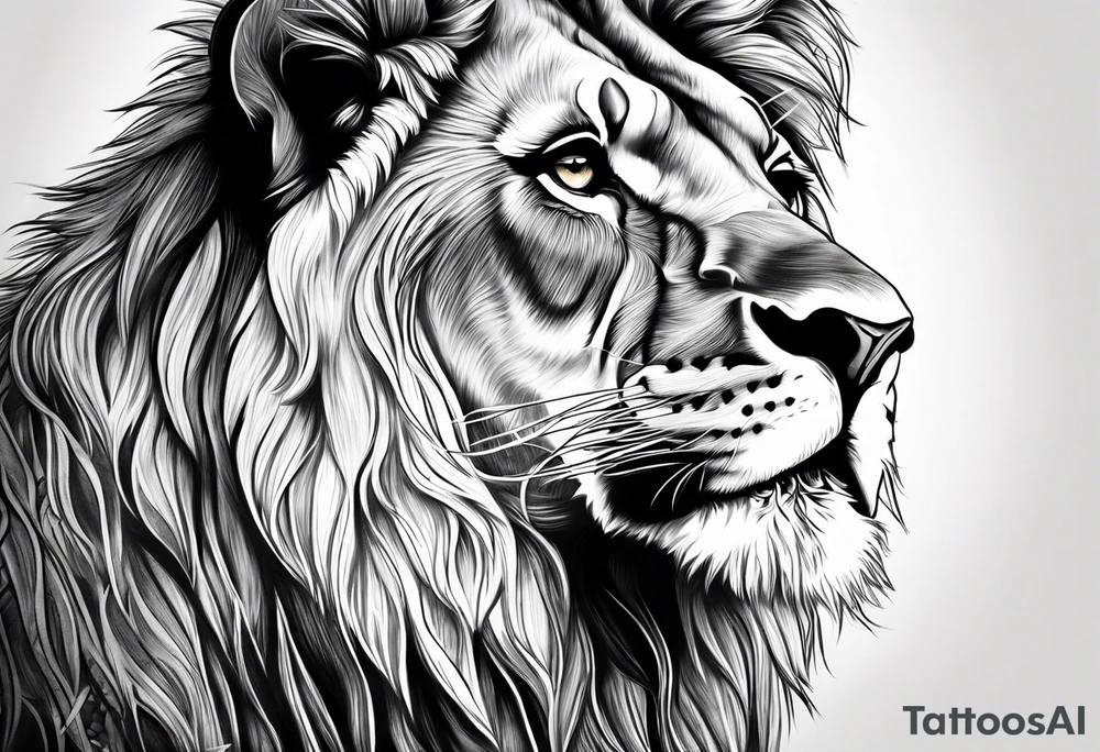 mom of 3 lion pride tattoo idea