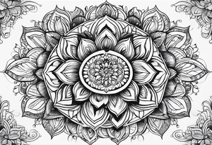 Mandala flower full back tattoo tattoo idea