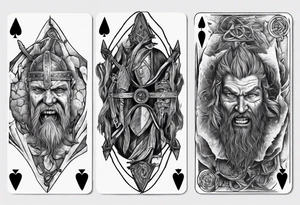Viking Ruin, Lord of the Rings, Playing Card, tattoo idea