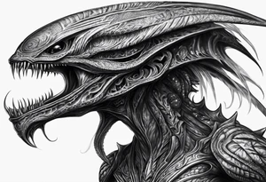 Alien creature tattoo idea