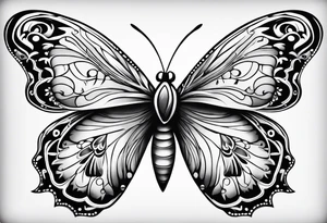 Uma borboleta delicada tattoo idea