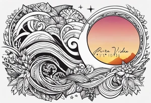 Pura vida as a word tattoo idea
