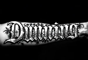 Dunning, Romanian theme with palm trees, cross,angels tattoo idea