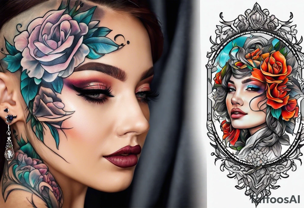 A lady reveals her boobs tattoo idea