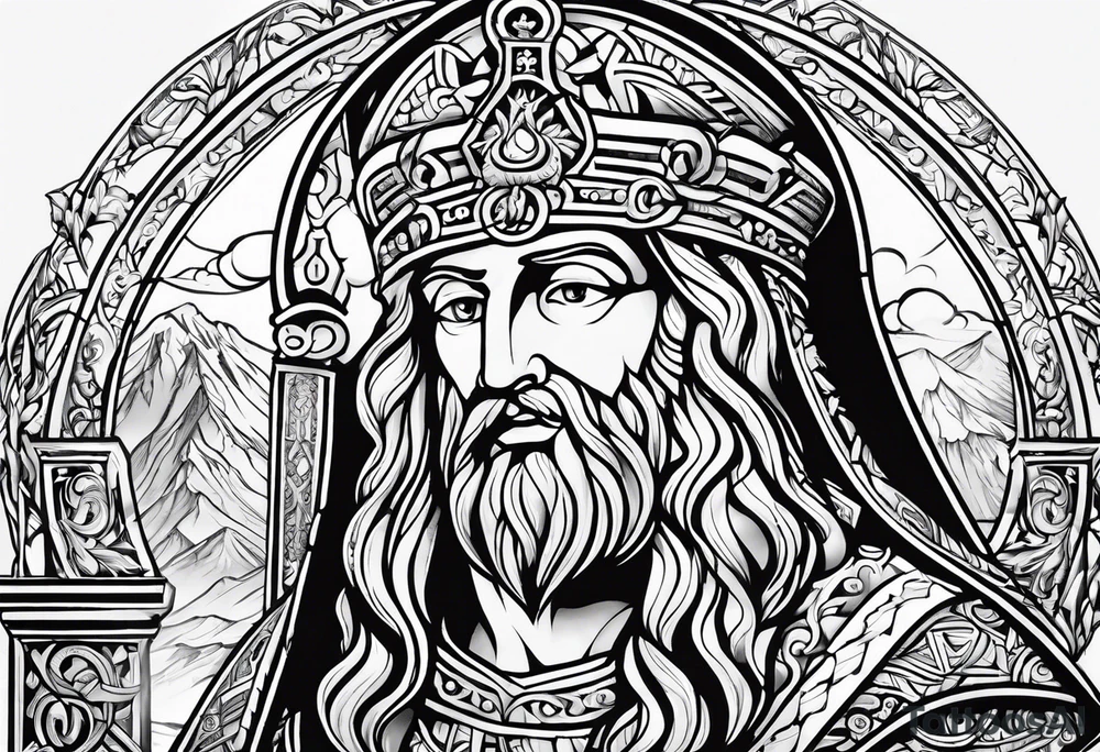 The symbol of Matthias in the bible tattoo idea
