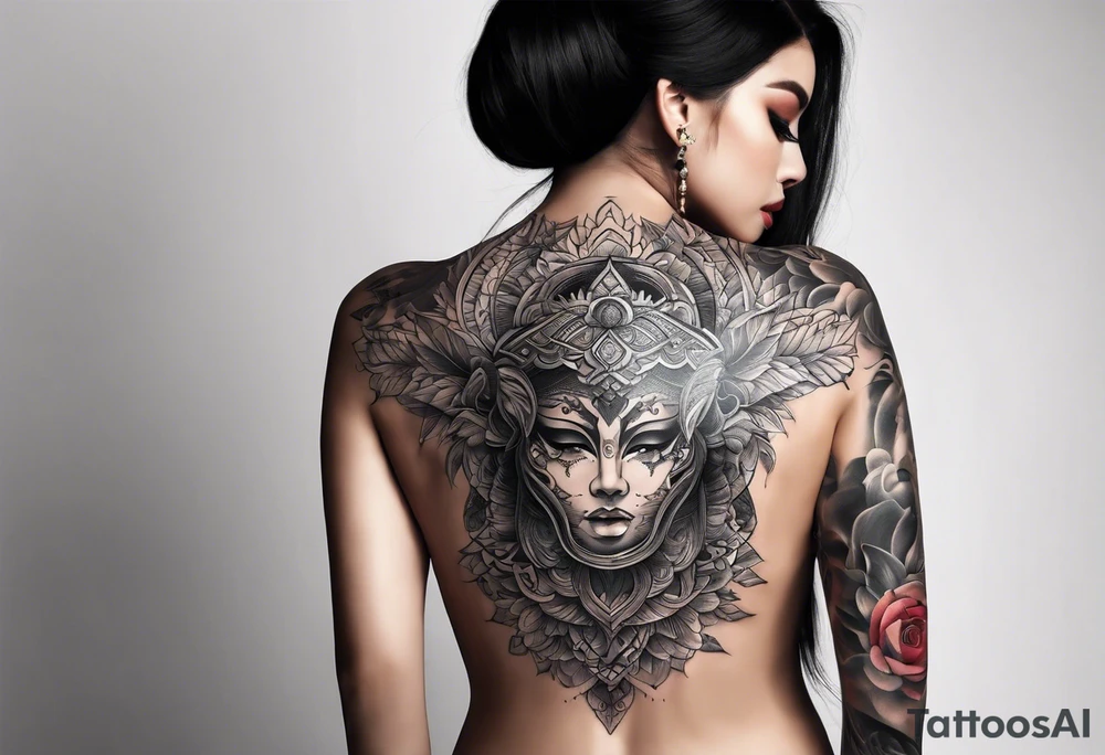 Back tattoo covering the whole back design canvas tattoo idea Back tattoo covering the whole back design canvas tattoo idea