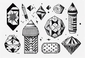 bonbon and choo choo tattoo idea