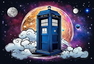 tardis in space tattoo idea