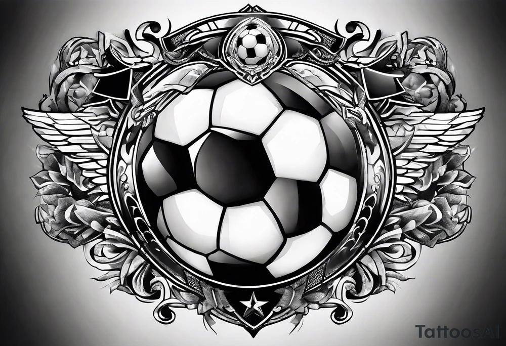 I want to be some thing like the way to the glory in soccer tattoo idea