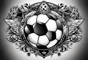 I want to be some thing like the way to the glory in soccer tattoo idea