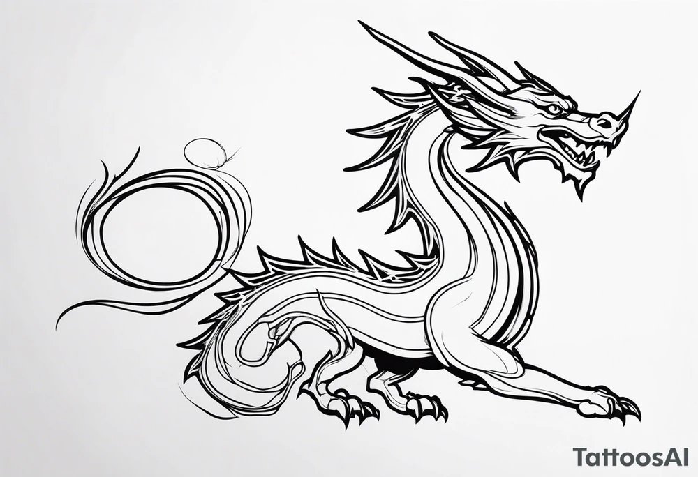 Dragon tattoo idea
