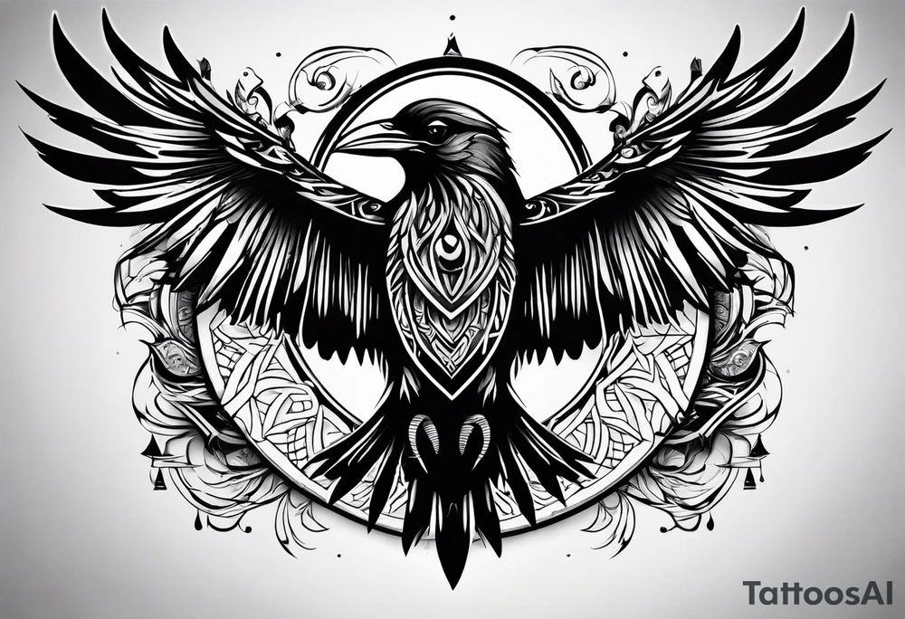 Huginn and muninn tattoo idea