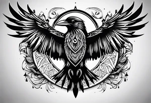 Huginn and muninn tattoo idea