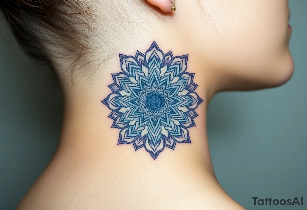 intricate mandala with sacred geometry and cosmic elements tattoo idea