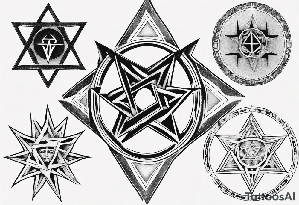 Tool band heptagram tattoo idea