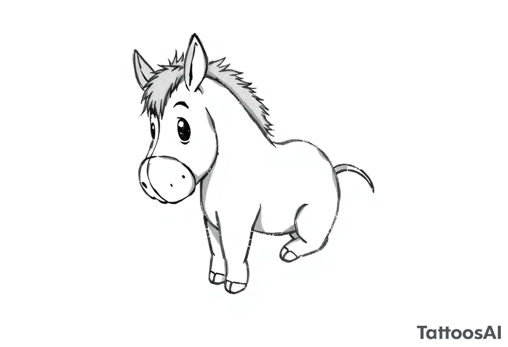 Cute Eeyore wrist tattoo tattoo idea