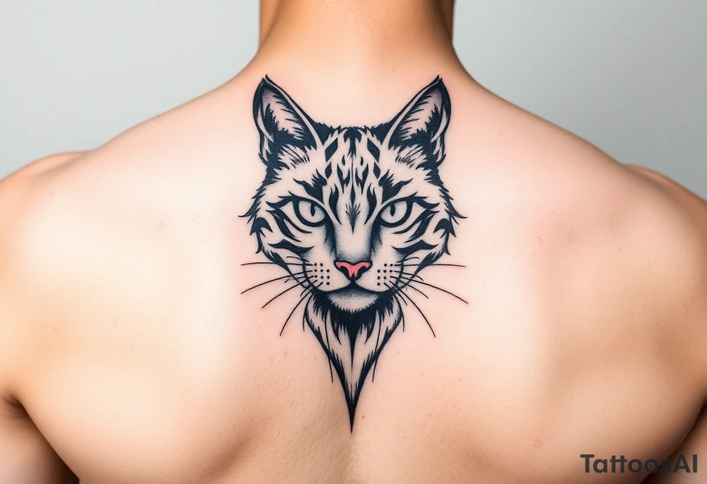 black cat tattoo idea