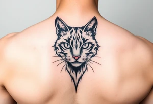 black cat tattoo idea