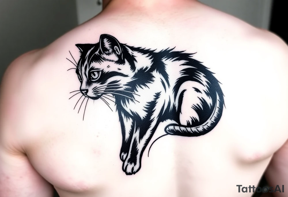 Black Cat tattoo idea