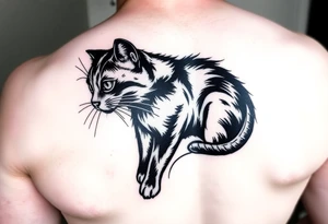 Black Cat tattoo idea