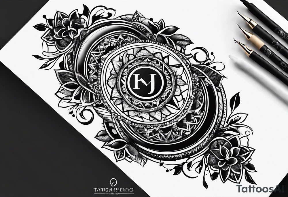 Initials written on my wrist s c h j tattoo idea