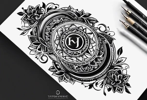 Initials written on my wrist s c h j tattoo idea