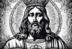 sacred heart of jesus tattoo idea