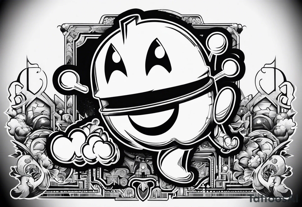 Pac-Man game tattoo idea