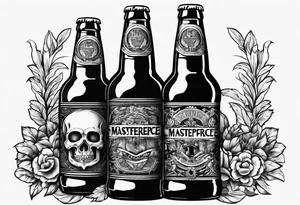 Beer Drinking 
Memorial Best Friends tattoo idea