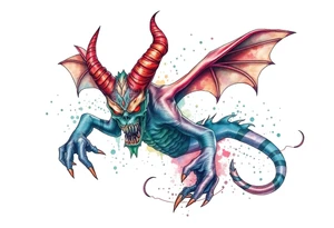 water-demon tattoo idea