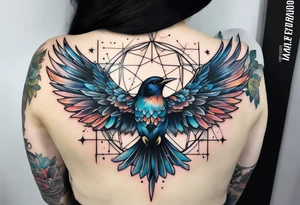 Constellation, bird wing , animal  snow , cross tattoo idea