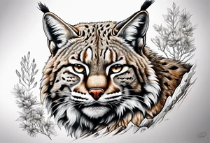 Bobcat hunting tattoo idea
