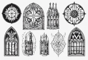 cathedral window tattoo idea