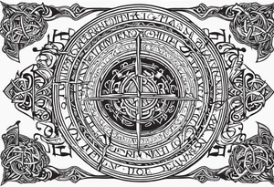 Viking death 
prayer tattoo idea