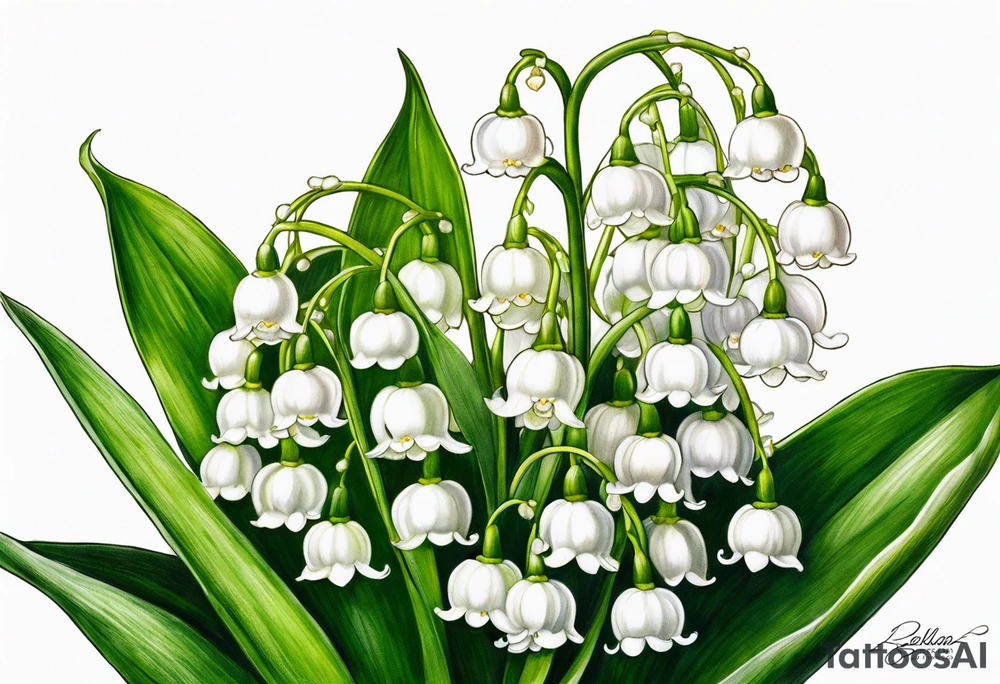 lily of the valley, belladona tattoo idea