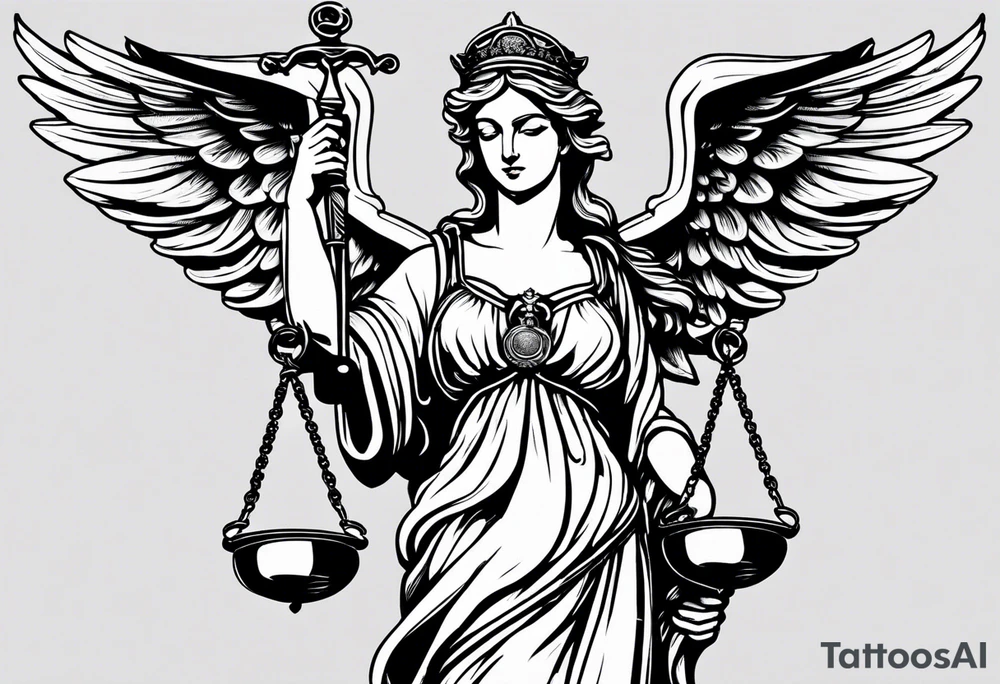 lady justice with wing
very realistic
merciful tattoo idea lady justice with wing
very realistic
merciful tattoo idea