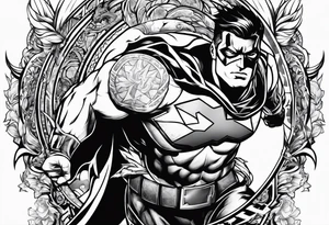 beachbum superhero tattoo idea