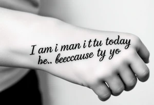 i am the man i am today because of you tattoo idea