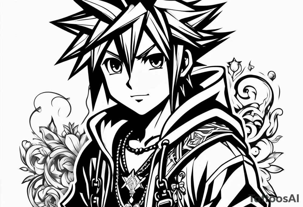 Kingdom Hearts Sora tattoo idea