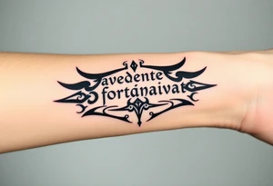 Audentes fortuna iavat quote from Latin, Roman army symbol as well tattoo idea