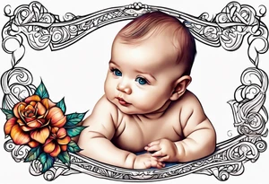 Tattoo inscription Baby tattoo idea