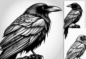 raven tattoo idea