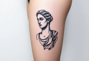 greek sculture 
female tattoo idea