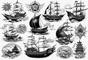 ships tattoo idea