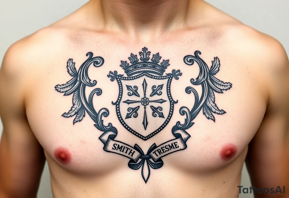 Smith, Irish family crest very intricate tattoo idea