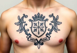 Smith, Irish family crest very intricate tattoo idea